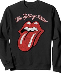Rolling Stones Tongue Script Logo Unisex Graphic Sweatshirt