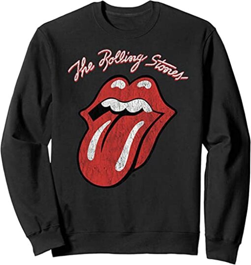 Rolling Stones Tongue Script Logo Unisex Graphic Sweatshirt