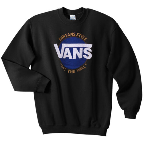 Sun Van Sytle Vans Off The Wall Sweatshirt