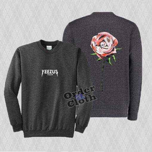 Yeezus Tour Wes Lang Rose Sweatshirt