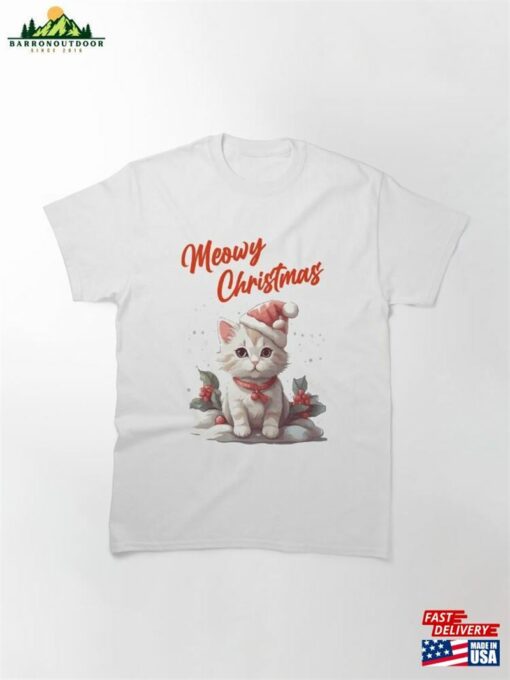 Christmas Kawaii Kitty Classic T-Shirt Unisex