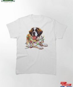 Christmas Saint Bernard! Classic T Shirt Unisex 2