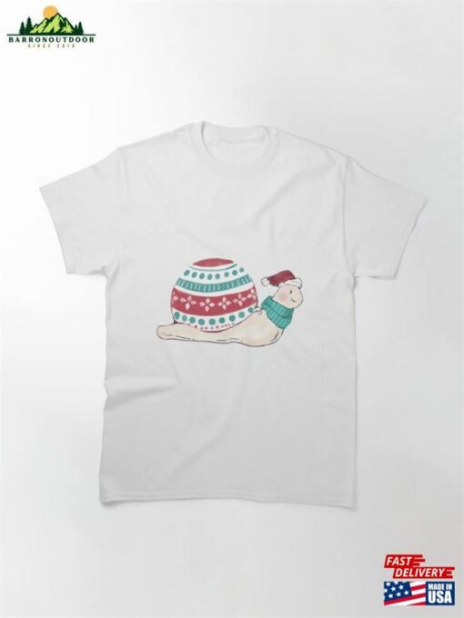 Christmas Snail Classic T-Shirt Unisex Hoodie