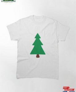 Christmas Tree Hand Drawn Illustration Classic T Shirt 1