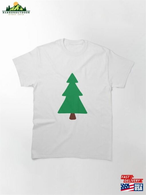 Christmas Tree Hand Drawn Illustration Classic T-Shirt