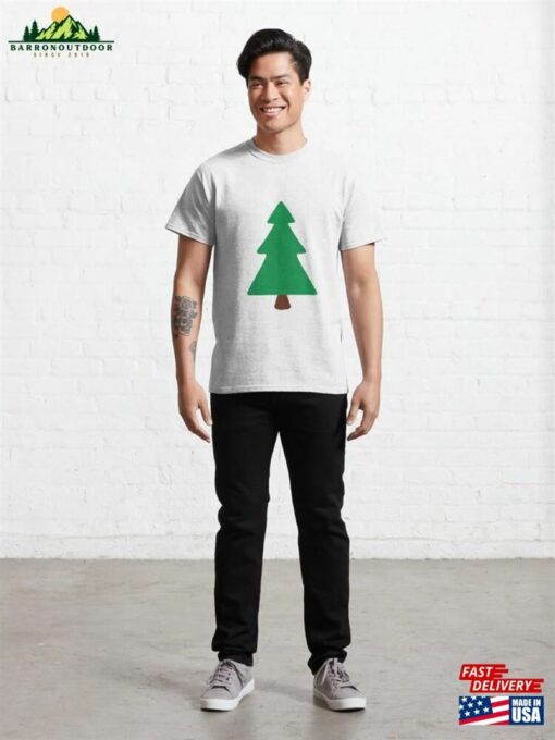 Christmas Tree Hand Drawn Illustration Classic T-Shirt