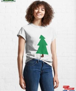 Christmas Tree Hand Drawn Illustration Classic T Shirt 3