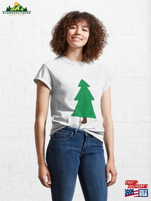 Christmas Tree Hand Drawn Illustration Classic T-Shirt