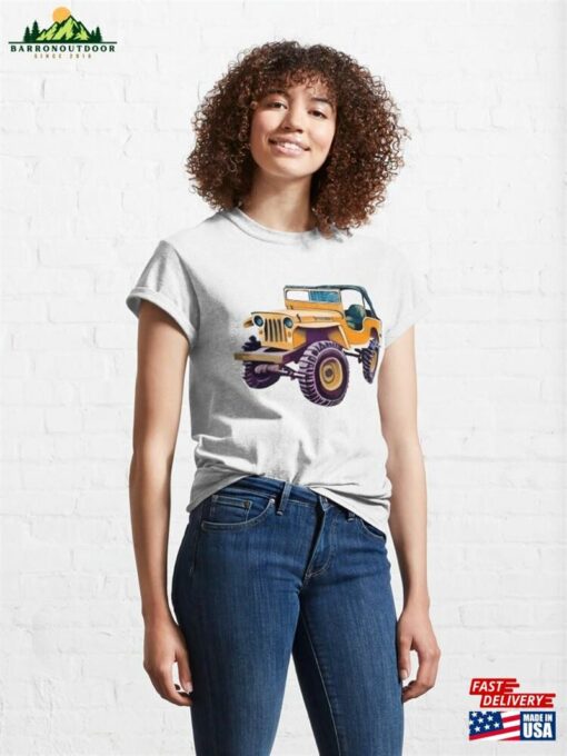 Classic Orange Flat Fender 4X4 Art Print T-Shirt Hoodie