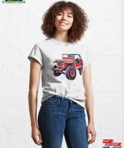 Classic Red Flat Fender 4X4 Art Print T-Shirt Hoodie
