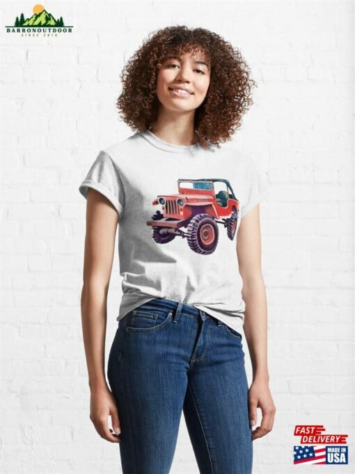 Classic Red Flat Fender 4X4 Art Print T-Shirt Hoodie