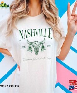 Classy Nashville Bach Tour Shirts Country Cowgirl Cow Skull Bachelorette Party Shirt Comfort Colors Bride Crew Girls Trip Ba Hoodie Unisex 3