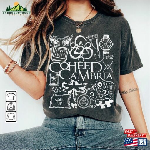 Coheed And Cambria Doodle Art Shirt Vintage Lyrics Tattoo Design Tour Concert 2023 Da3105dt Hoodie Classic