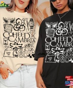 Coheed And Cambria Doodle Art Shirt Vintage Lyrics Tattoo Design Tour Concert 2023 Da3105dt Hoodie T Shirt 1
