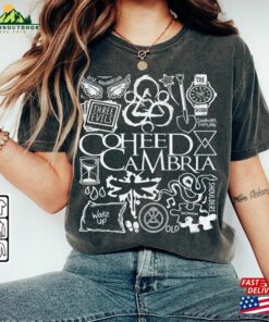 Coheed And Cambria Doodle Art Shirt Vintage Lyrics Tattoo Design Tour Concert 2023 Da3105dt Sweatshirt Classic