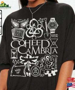 Coheed And Cambria Doodle Art Shirt Vintage Lyrics Tattoo Design Tour Concert 2023 Da3105dt Unisex Classic 3