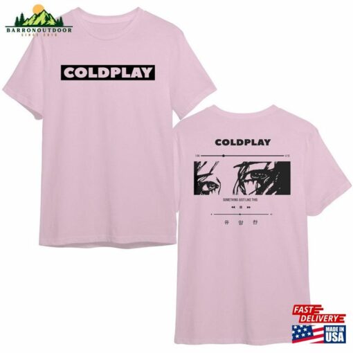 Coldplay Anime T-Shirt Music Of The Spheres World Tour 2023 Retro Tee Classic