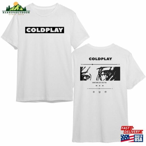 Coldplay Anime T-Shirt Music Of The Spheres World Tour 2023 Retro Tee Classic