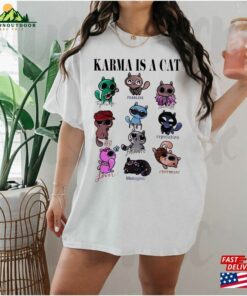 Color Karma Is A Cat Shirt Vintage Eras Tour Merch Taylor The Sweatshirt Unisex