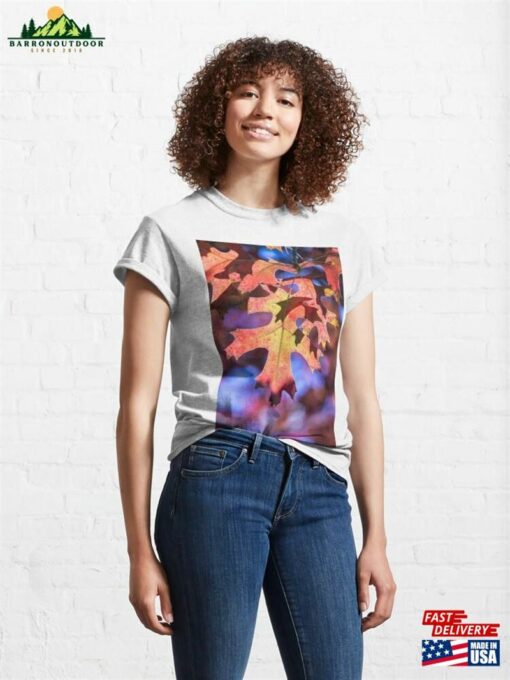 Colorful Autumn Leaves Shine Through Sunlight Classic T-Shirt Unisex Sweatshirt