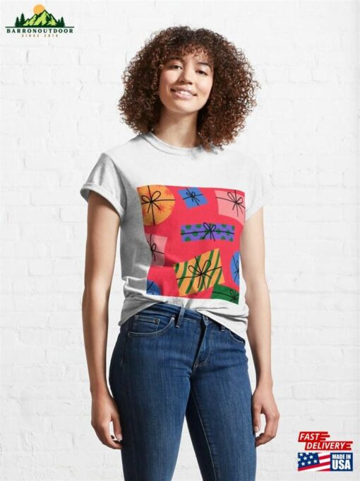 Colorful Christmas Gifts Classic T-Shirt Unisex