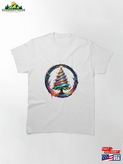 Colorful Christmas Tree Classic T-Shirt Unisex Hoodie