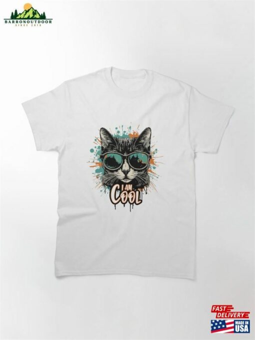 Colorful Cool Cat Classic T-Shirt Unisex