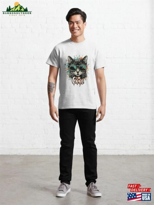 Colorful Cool Cat Classic T-Shirt Unisex