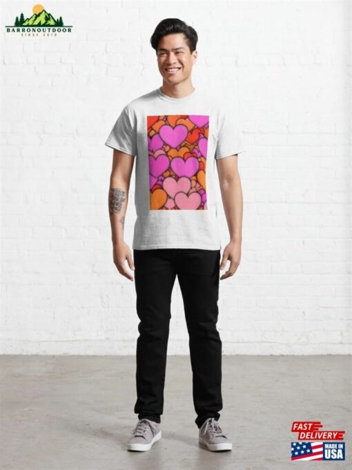 Colorful Hearts Classic T-Shirt