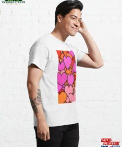 Colorful Hearts Classic T Shirt 4