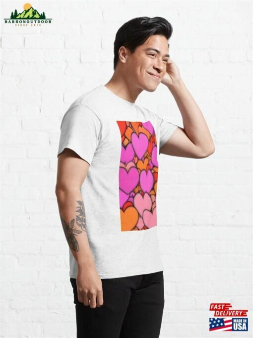 Colorful Hearts Classic T-Shirt