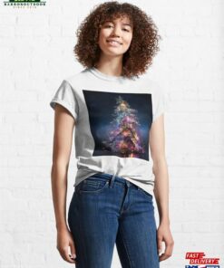Colorful Iridescent Holiday Christmas Tree Classic T Shirt 1