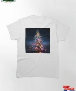 Colorful Iridescent Holiday Christmas Tree Classic T-Shirt 1 Colorful Iridescent Holiday Christmas Tree Classic T Shirt 2