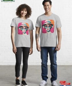 Colorful Pop Art Portrait Of Stylish Woman Essential T-Shirt Unisex