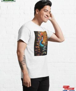 Colorful Vibrant Metallic Peacock Classic T Shirt Sweatshirt Unisex 4