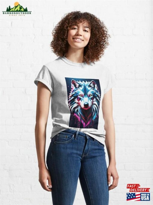 Colorful Wolf Classic T-Shirt Sweatshirt