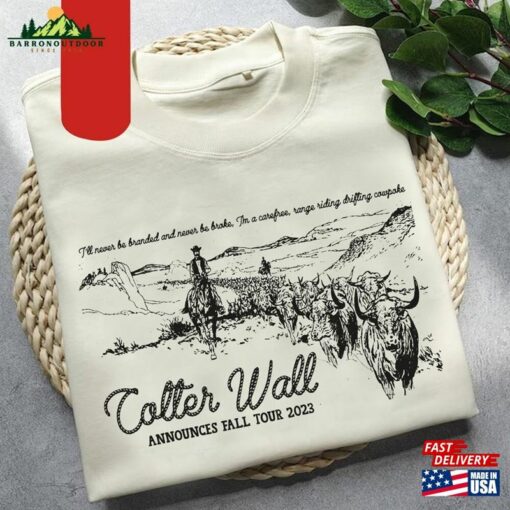 Colter Announces Fall Tour 2023 Western Tshirt 90S T-Shirt Shirt Graphic Gift Fan Hoodie