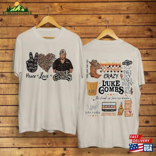 Combs Bullhead Shirt 2 Side Country Music Luke World Tour 2023 Unisex Classic