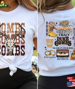 Combs Bullhead Shirt 2 Side Country Music Luke World Tour 2024 Classic Sweatshirt 3