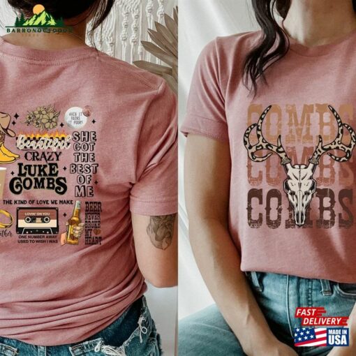 Combs Bullhead Shirt Two Side Print Country Music Luke World Tour 2022 Sweatshirt Classic