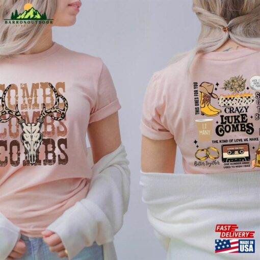 Combs Bullhead Shirt Two Side Print Country Music Luke World Tour 2022 Unisex Classic