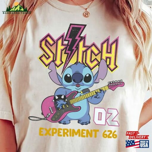 Comfort Color Disney Lilo Amp Stitch Rock Concert Experiment 626 Band Shirt Classic Hoodie