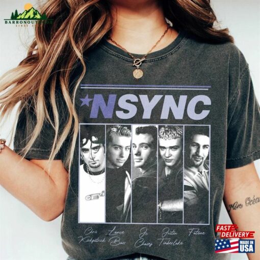 Comfort Color Music Tour Nsync Tshirt Graphic Unisex T-Shirt