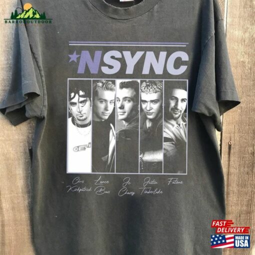 Comfort Color Music Tour Nsync Tshirt Graphic Unisex T-Shirt