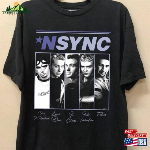 Comfort Color Music Tour Nsync Tshirt Graphic Unisex T-Shirt