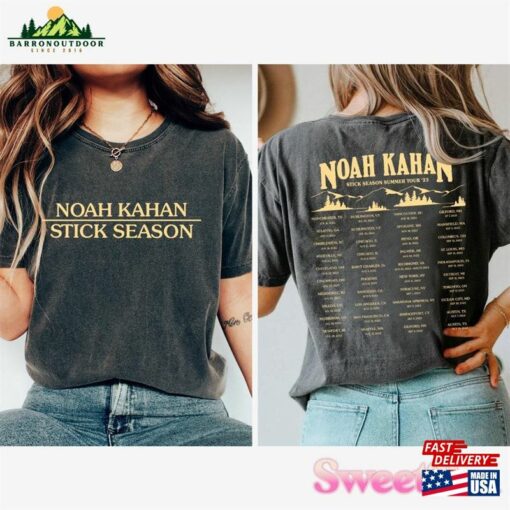 Comfort Color Noah Kahan Double Sides Shirt Stick Season Tour 2023 Album Folk Pop Music Tracklist Hoodie Classic