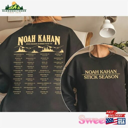 Comfort Color Noah Kahan Double Sides Shirt Stick Season Tour 2023 Album Folk Pop Music Tracklist Hoodie Classic