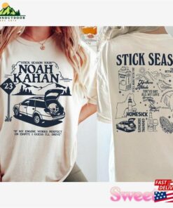 Comfort Color Noah Kahan Double Sides Shirt Stick Season Tour 2023 Album Tracklist Folk Pop Music Unisex Sweatshirt 1
