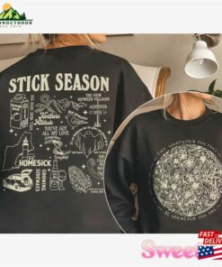 Comfort Color Noah Kahan Stick Season Tour 2023 Double Sides Shirt Album Tracklist Folk Pop Music Sweatshirt Hoodie