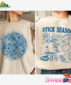 Comfort Color Noah Kahan Stick Season Tour 2023 Double Sides Shirt Album Tracklist Folk Pop Music Sweatshirt Hoodie 4